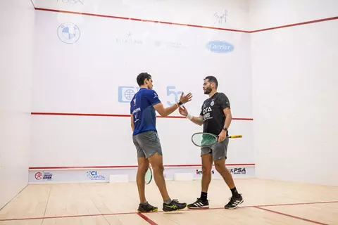 نتائج الدور الثالث ببطولة الجونة الدولية للاسكواش البلاتينية 2025